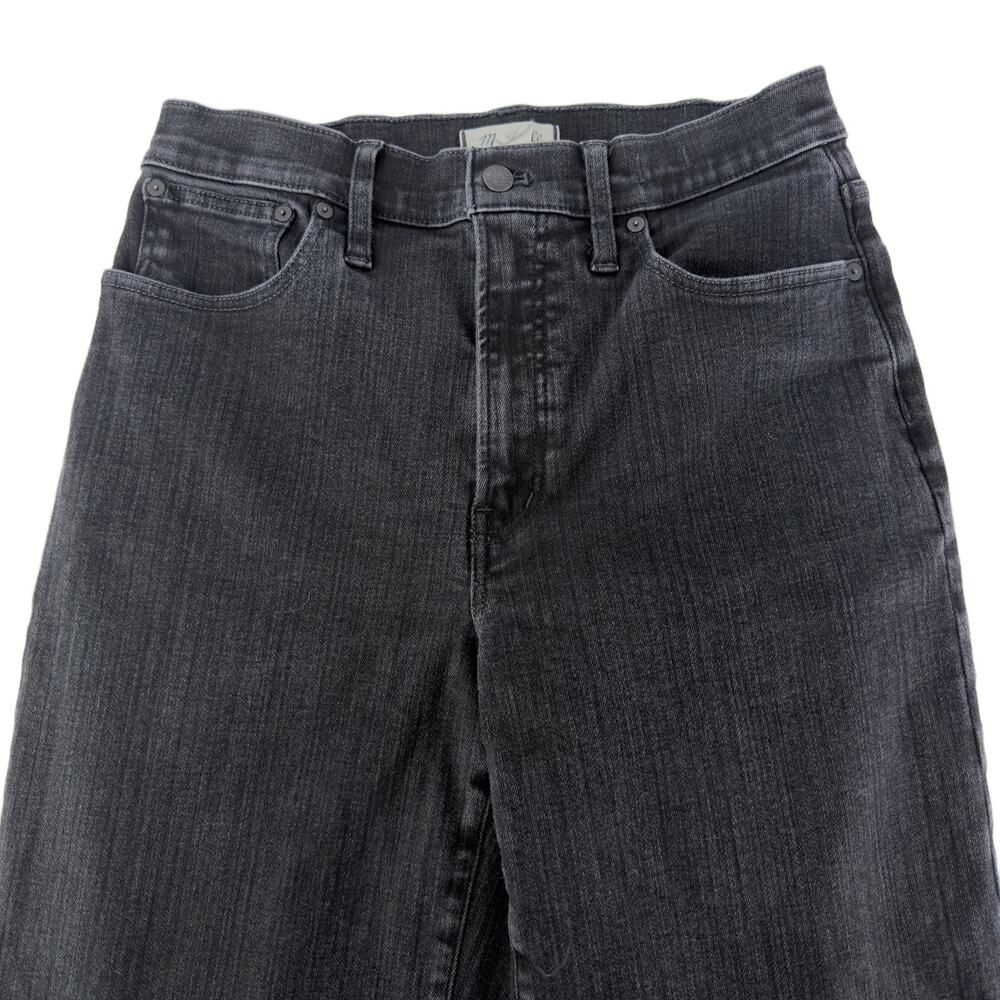 Madewell The Perfect Vintage Wide-Leg Jeans size 30 Black Rinse - Picture 12 of 16